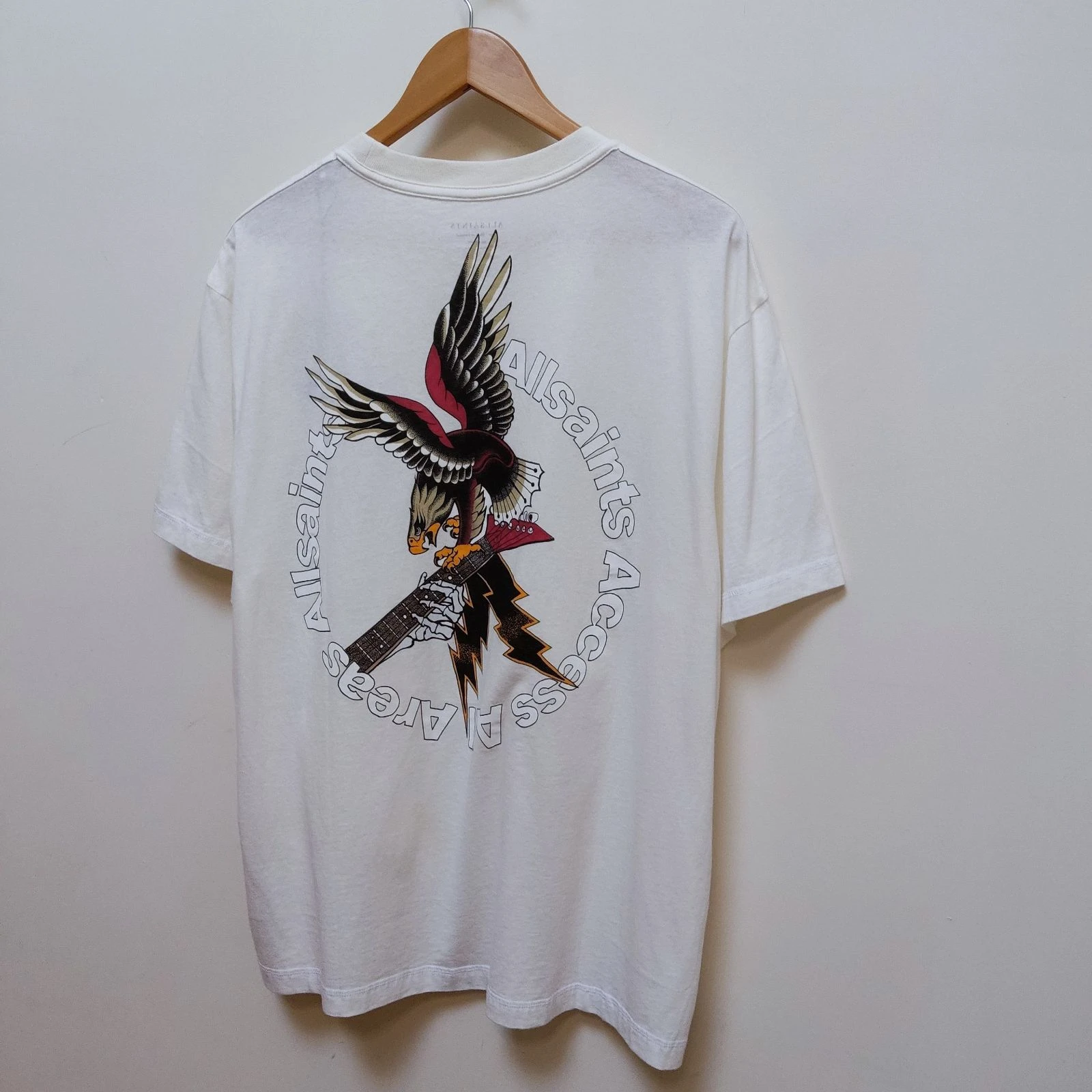 AllSaints Taille L T-Shirt Aigle Surdimensionné – photo 7